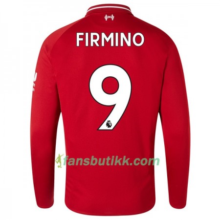 Fotballdrakt Liverpool Firmino 9 Hjemmetrøye 2018-2019 Langermet